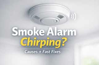 smoke alarm chirping question under a ceiling smoke alarm